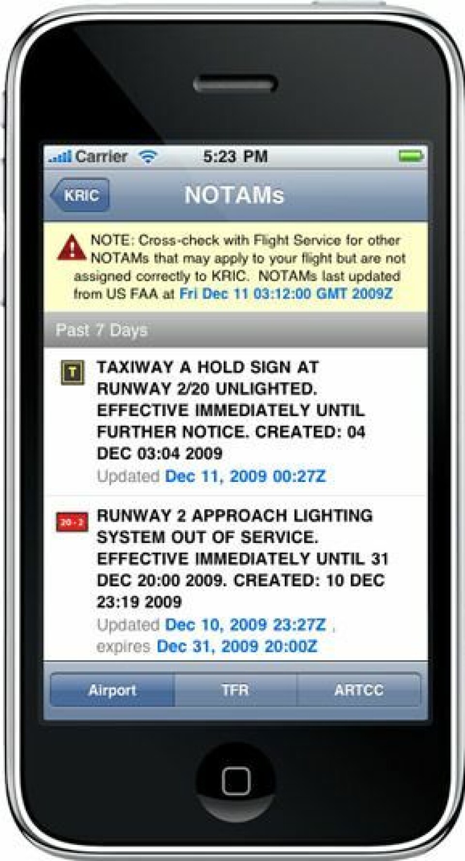 NLF GODKJENT SOM NOTAM-KILDE