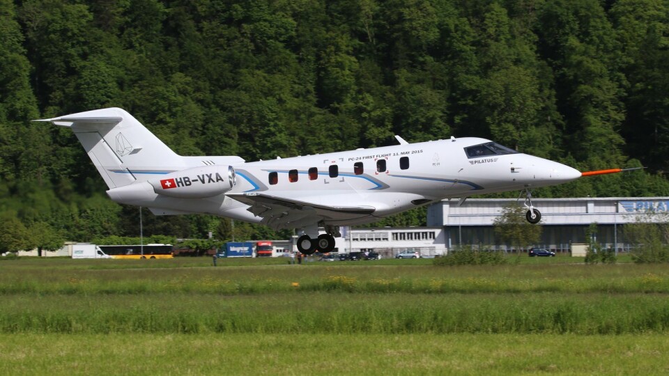 Pilatus PC-24 med vellykket jomfrutur