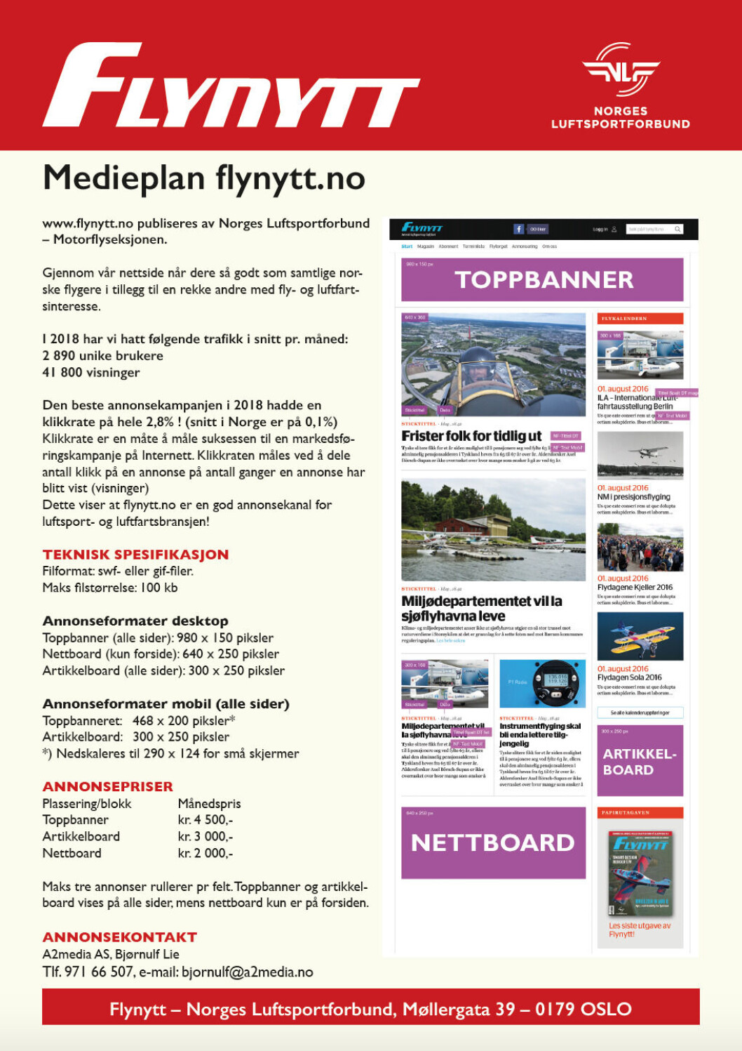 Flynytt Medieplan 2019. Flynytt Medieplan 2019.