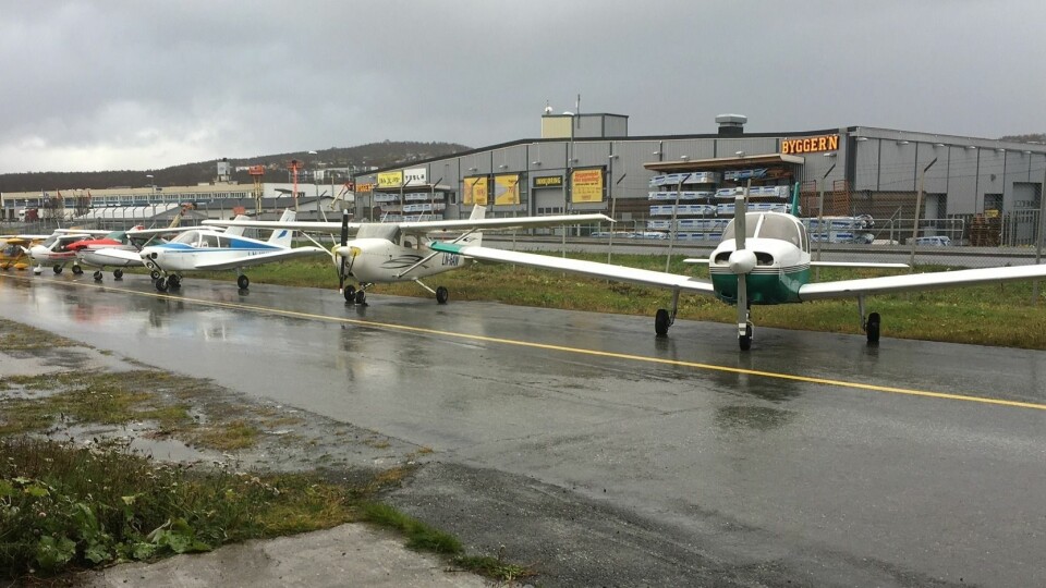 NI FLY: Totalt ni fly sto utstilt da Tromsø Flyklubb inviterte til åpen dag på lørdag.