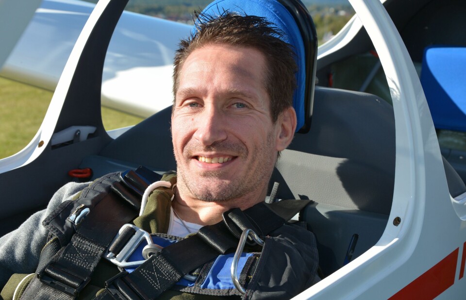 - FANTASTISK! Håkon Gustavsen likte å fly seilfly. - FANTASTISK! Håkon Gustavsen likte å fly seilfly.