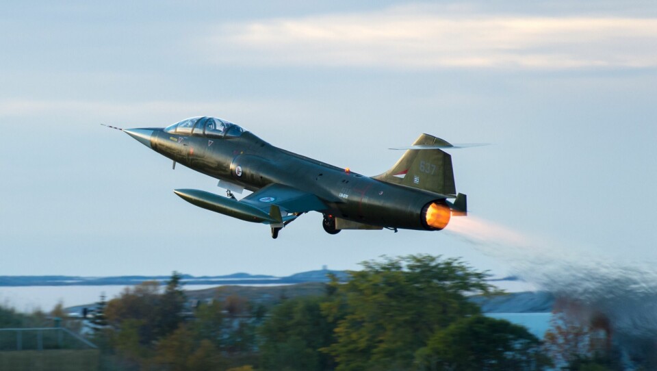 PÅ VINGENE: Det vekket stor begeistring da Starfighteren igjen var å se i luften over Bodø. PÅ VINGENE: Det vekket stor begeistring da Starfighteren igjen var å se i luften over Bodø.