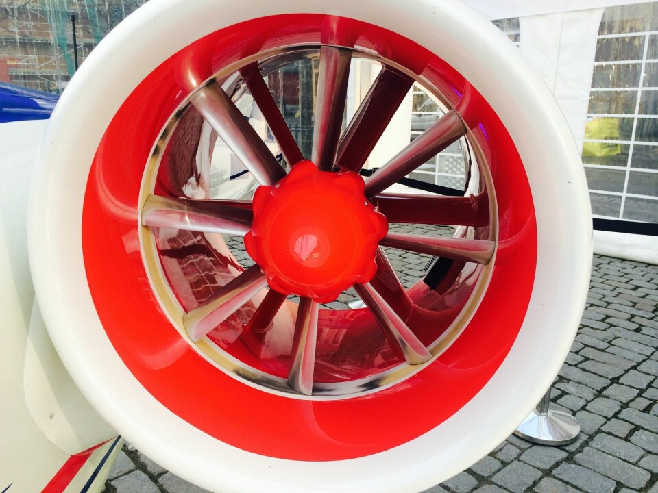 MOTOR: E-fan har to motorer. Flyet kan holde seg oppe i rundt en time.