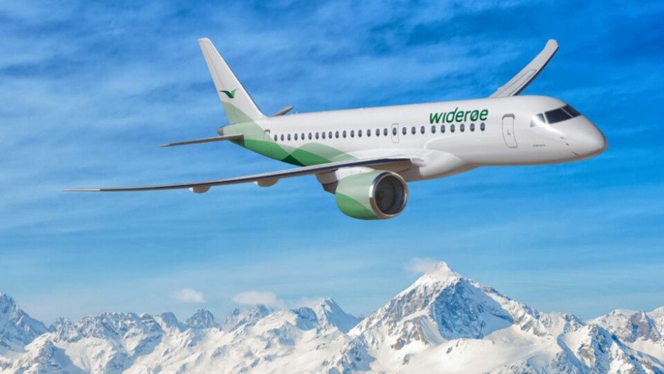 TRE NYE JETFLY: Widerøe investerer store summer i nye fly. I første omgang har de kjøpt tre maskiner av typen E190-E2.