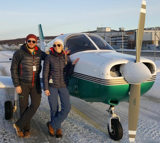 - Flyet vi fløy var skoleflyet til Tromsø Flyklubb, LN-TOS, en nydelig Piper. - Flyet vi fløy var skoleflyet til Tromsø Flyklubb, LN-TOS, en nydelig Piper.