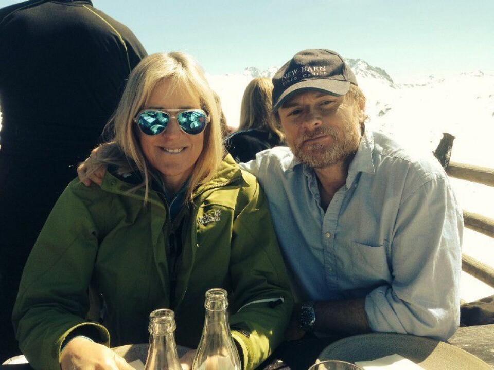 HELIKOPETERPILOTER: Sarah og Paddy ante ikke hva de bega seg ut på da de takket ja til å være følgepiloter under Vintage Air Rally. .