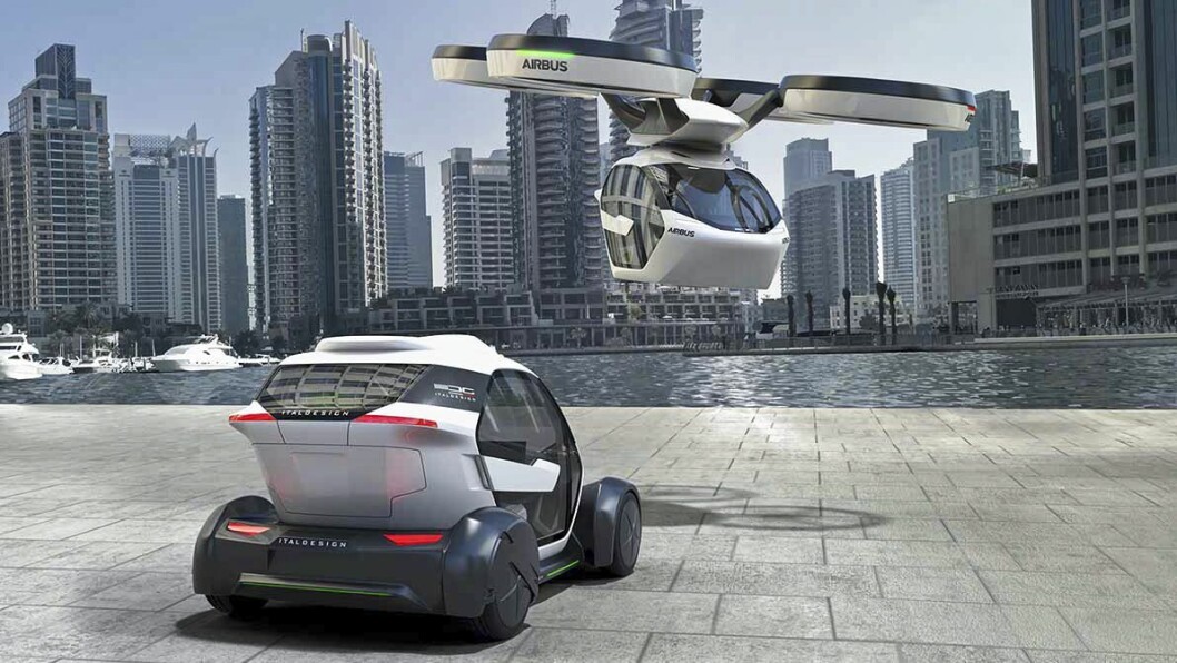 EN FREMTIDSDRØM: Airbus lanserte denne uken verdens første urbane flybil-kapsel, en slags kombinasjon av tog, bil og drone. EN FREMTIDSDRØM: Airbus lanserte denne uken verdens første urbane flybil-kapsel, en slags kombinasjon av tog, bil og drone.