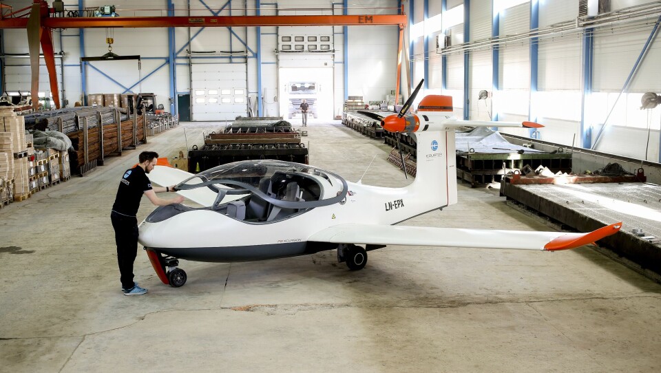 NORSK DEBUT: Tomas Brødreskift og flyet Equator P2 er snart å se på flymessen i Friedrichshafen.