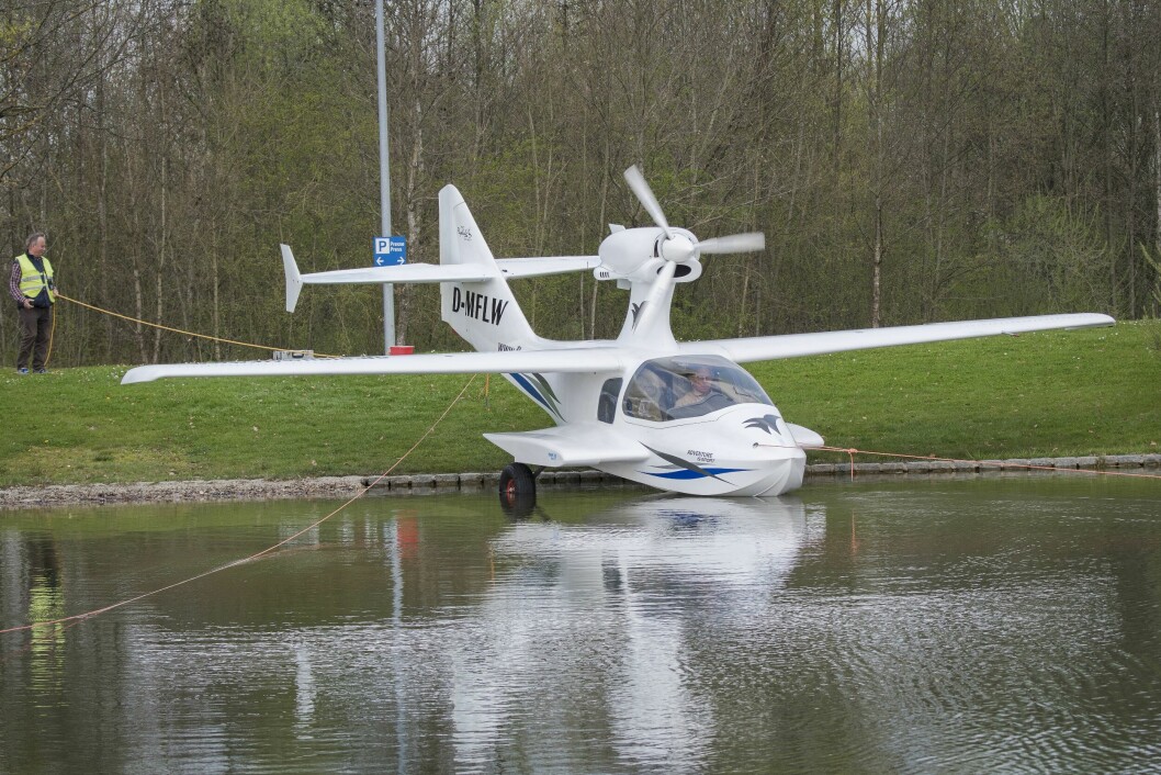 Den iøyenfallende maskinen fra Flywheel Aircraft fløy for første gang i 2013.