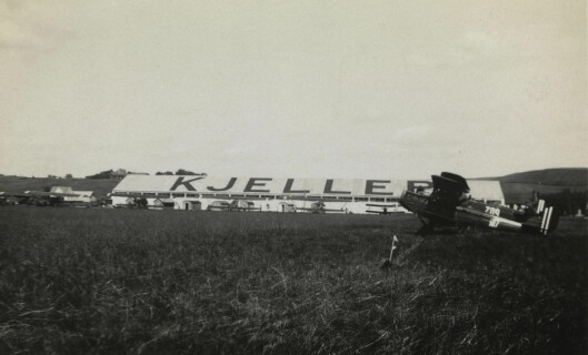Kjeller flyplass har en rik historie. Dette bildet er tatt i 1932.
