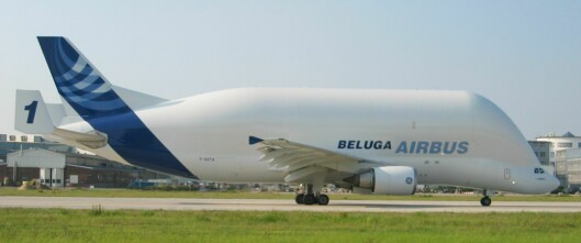 LASTEFLY: Beluga er forgjengeren til det nye fraktflyet Beluga XL.