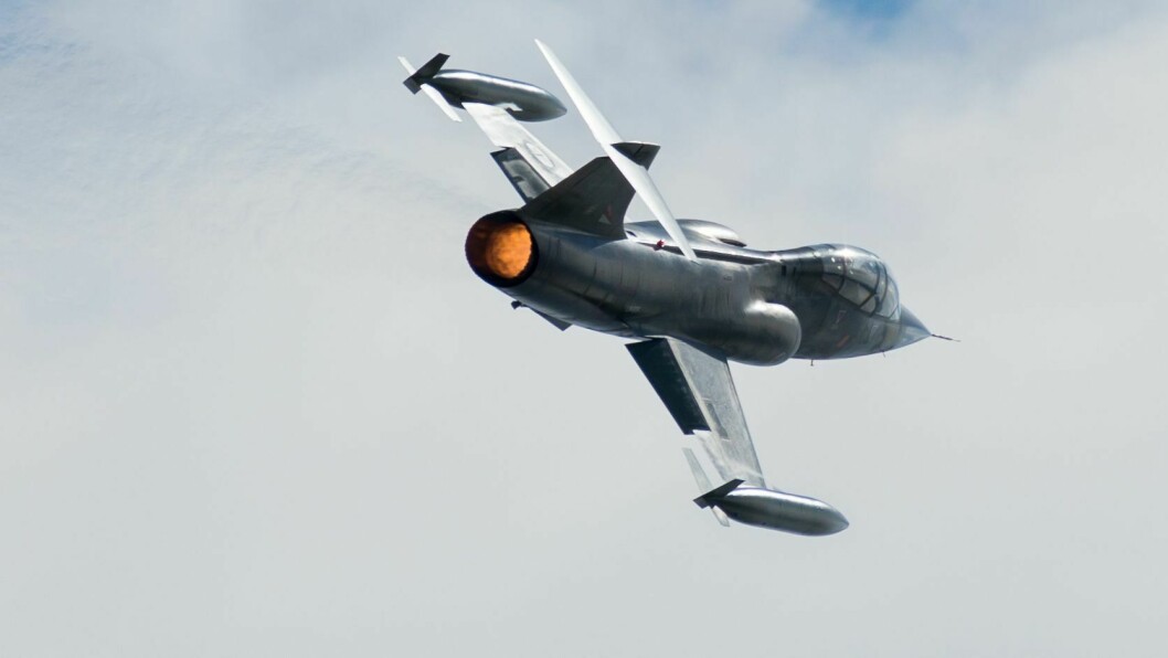 VELLYKKET TESTFLYVNING: Det ble gjennomført nok en vellykket testflyvning i Bodø på onsdag. Dessverre ble det oppdaget en snag etter landing.