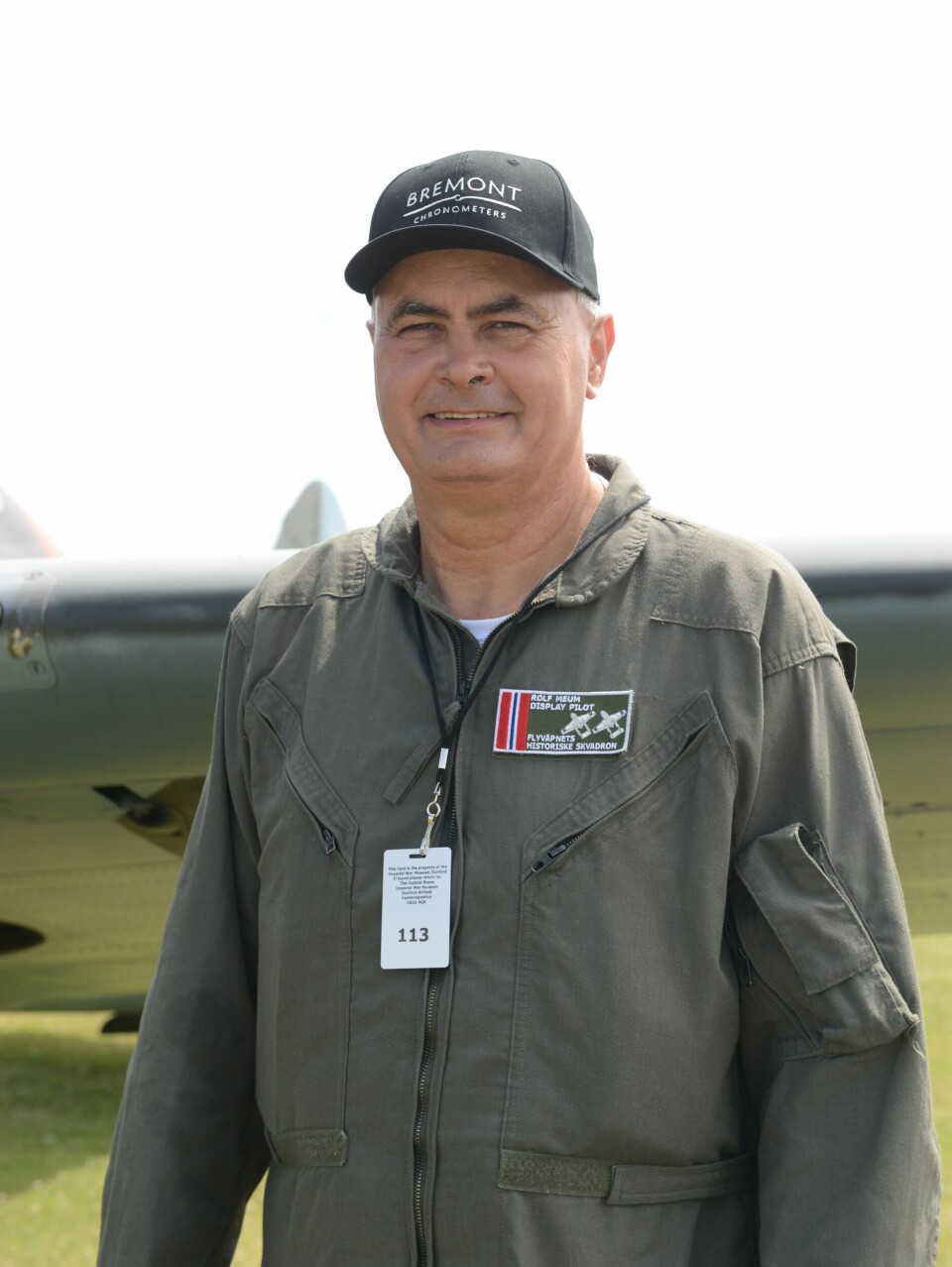 Oppvisningspilot Rolf Meum er å se i luften over Duxford flere ganger i løpet av helgen.