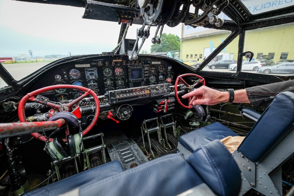 COCKPIT: Slik ser det ut i Catalinaens aller helligste.