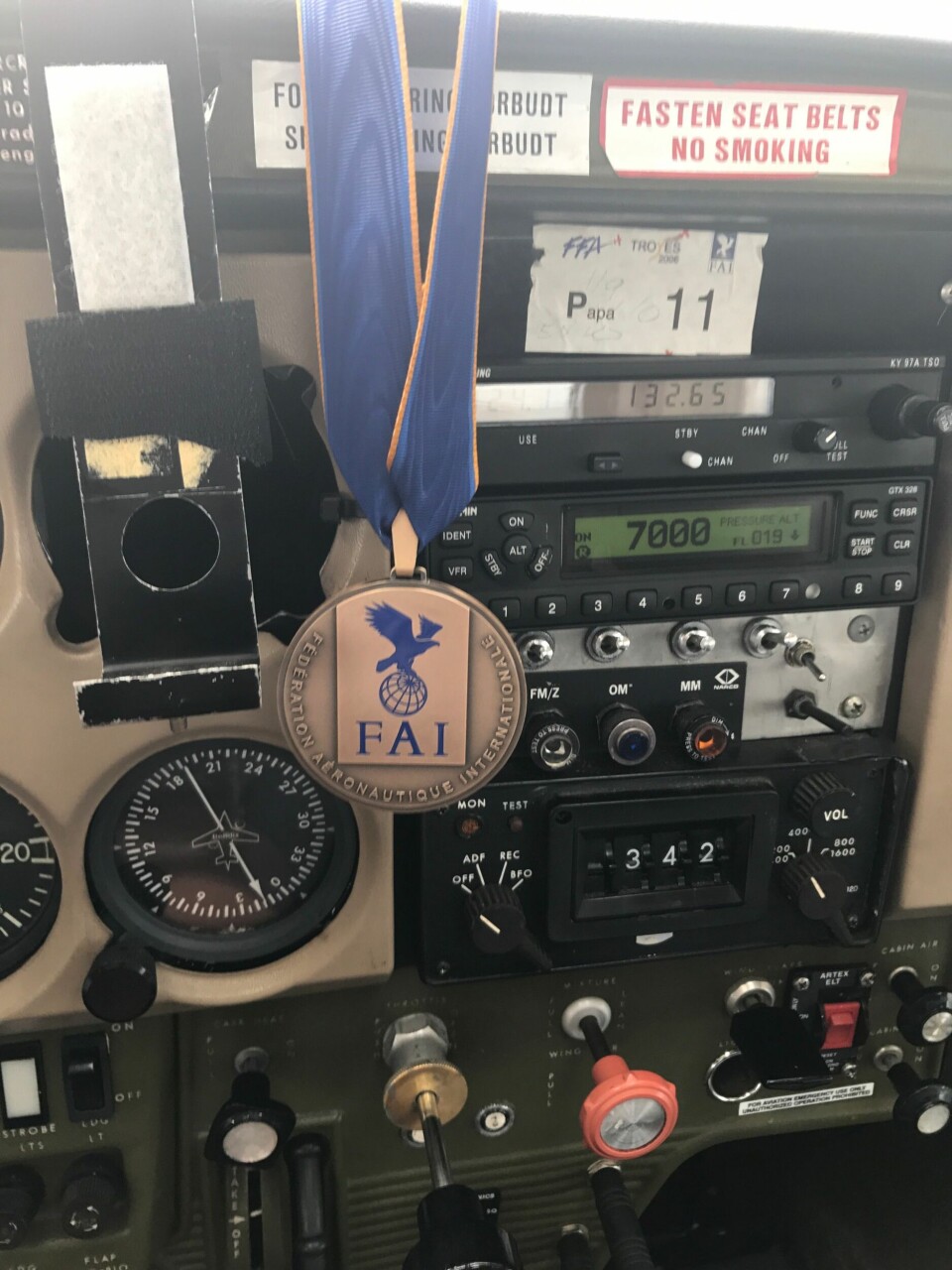MEDALJE: Kurt Norevik utmerket seg i flere av delkonkurransene under VM i presisjonsflyging.. MEDALJE: Kurt Norevik utmerket seg i flere av delkonkurransene under VM i presisjonsflyging..