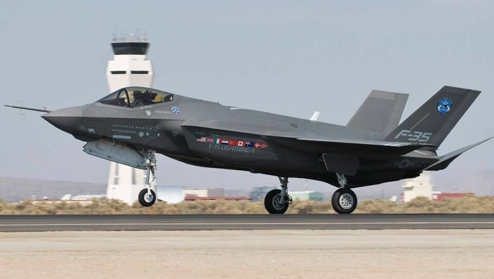 KOMMER 'HJEM': Tre norske F35 er ventet å ankomme Norge på torsdag. KOMMER 'HJEM': Tre norske F35 er ventet å ankomme Norge på torsdag.
