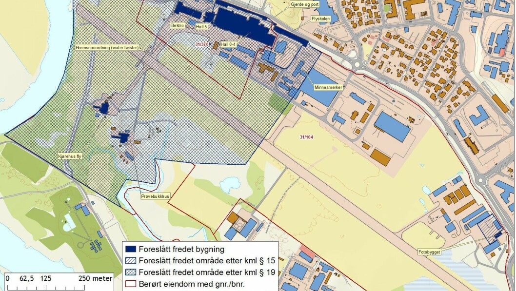 VIL FREDE: Riksantikvaren går inn for å bevare store deler av Kjeller. Flyplassen er en av verdens eldste og har en rik fly-og militærhistorie. Foto: Riksantikvaren VIL FREDE: Riksantikvaren går inn for å bevare store deler av Kjeller. Flyplassen er en av verdens eldste og har en rik fly-og militærhistorie. Foto: Riksantikvaren