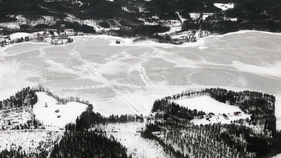 Slik så det ut på Vermundsjøen i går ettermiddag, onsdag 27.02.2019. Slik så det ut på Vermundsjøen i går ettermiddag, onsdag 27.02.2019.