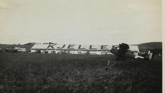 NORGES ELDSTE: Den første flyturen fra Kjeller fant sted 21. september 1912. Dette bildet er tatt 20 år senere. I dag er Kjeller Norges desidert største allmennflyanlegg og huser om lag 125 småfly og veteranfly.