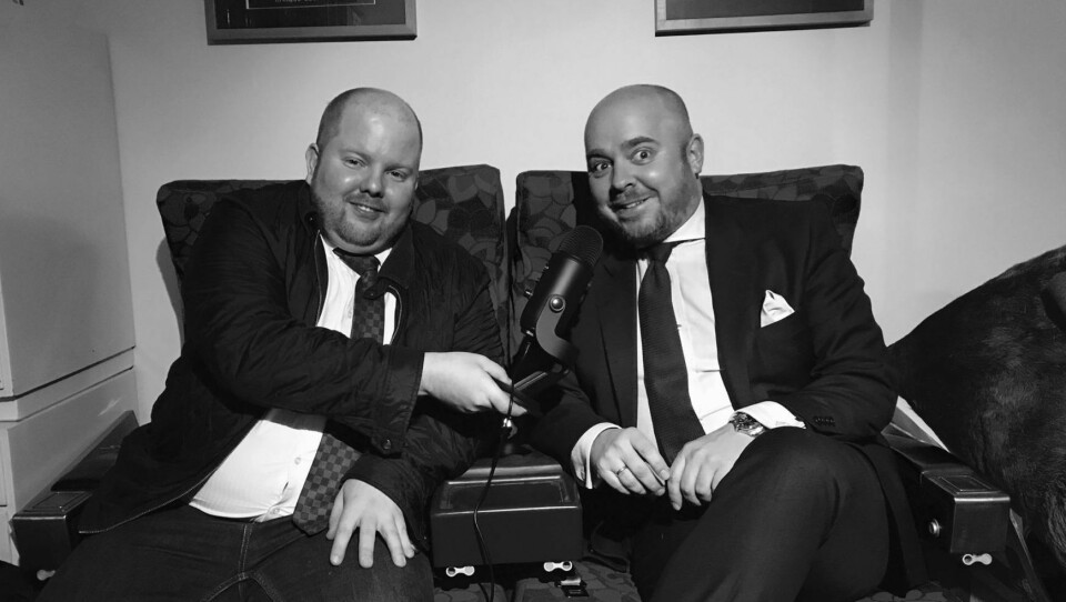 LAGER PODCAST FOR FLYNERDER: Thomas Lone og Christian Kamhaug. Podcastens har nylig fått et tredje medlem, som heter Espen Næss. Foto: Privat