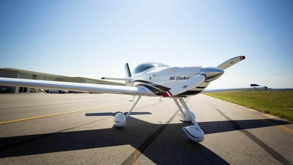PÅ SHOPPING: Dette er flyet norske OSM Aviation har kjøpt 60 eksemplarer av. Det er produsert av amerikanske Bye Aerospace.