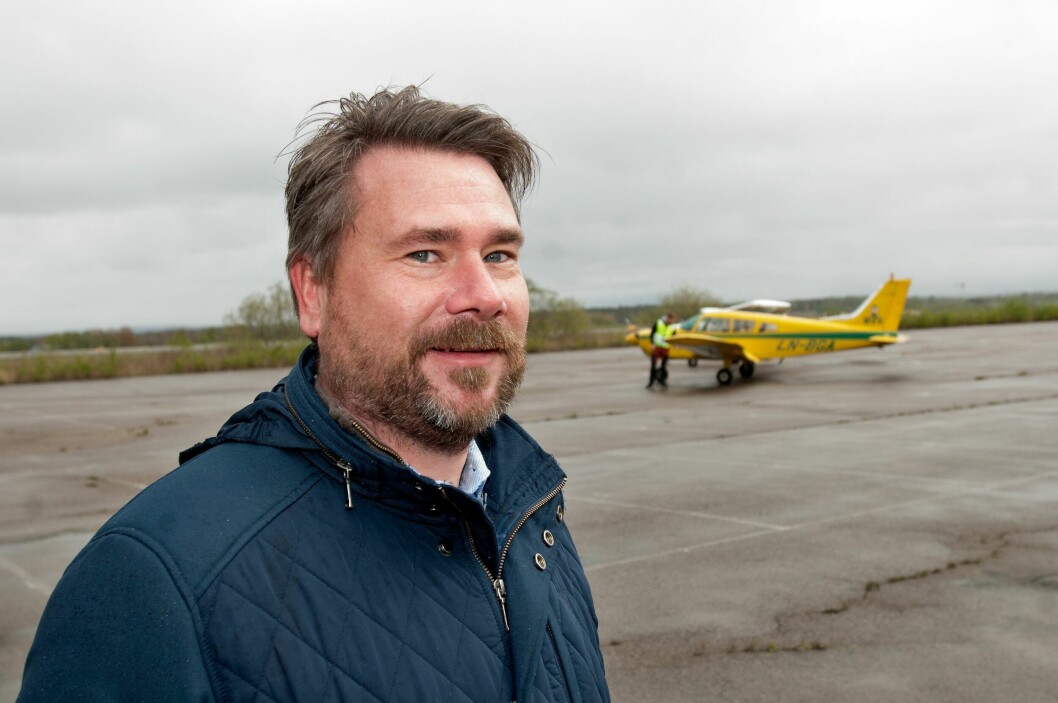 Leder for Rygge Aerosenter Geir Strøm håper på vesentlig økning i aktiviteten.