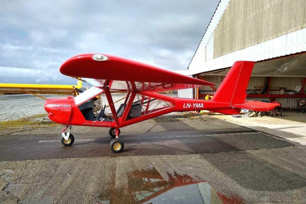 Mikael Aksdals Aeroprakt A22 LN-YMA på Stord i april før levering. Foto: Microlight Norway. Mikael Aksdals Aeroprakt A22 LN-YMA på Stord i april før levering. Foto: Microlight Norway.
