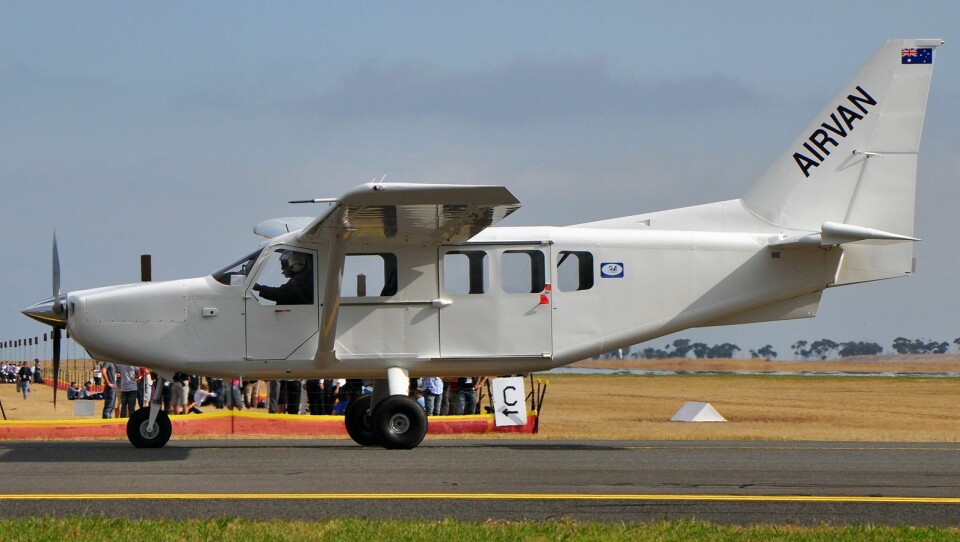 OPPHEVES: Flytypen GippsAero GA8 Airvan ble satt på bakken både i Australia og i EASAs medlemsland etter flyulykken i Sverige. Nå er forbudet opphevet. Flyet på bildet er ikke identisk med det som forulykket.