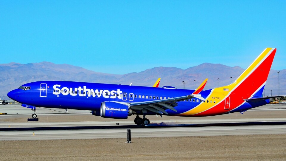 GROUNDED: Southwest Airlines har 34 fly av typen Boeing 737 MAX. Alle har stått på bakken siden mars.