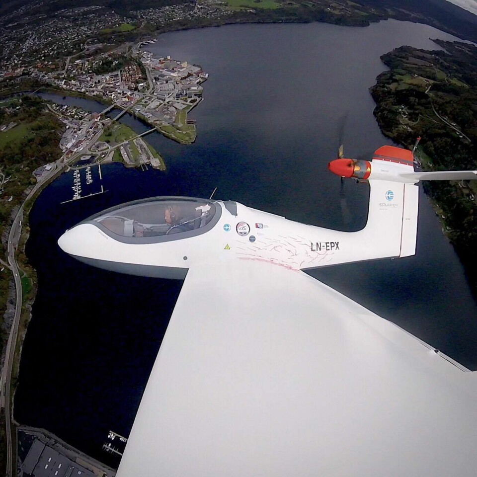 Flyturen ga gjengen bak Equator mye nyttig informasjon å ta med seg i det videre arbeidet med flyet. Foto: Privat.