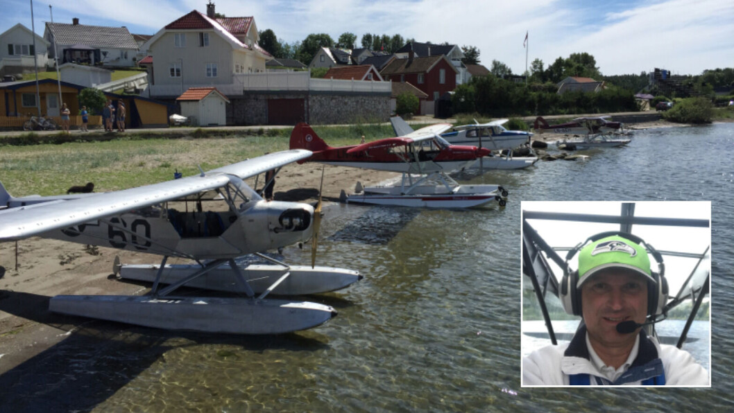 IKKE FORNØYD: Stig Olsen (innfelt) synes driftkostnadene for sjøfly begynner å bli unormalt høye. IKKE FORNØYD: Stig Olsen (innfelt) synes driftkostnadene for sjøfly begynner å bli unormalt høye.