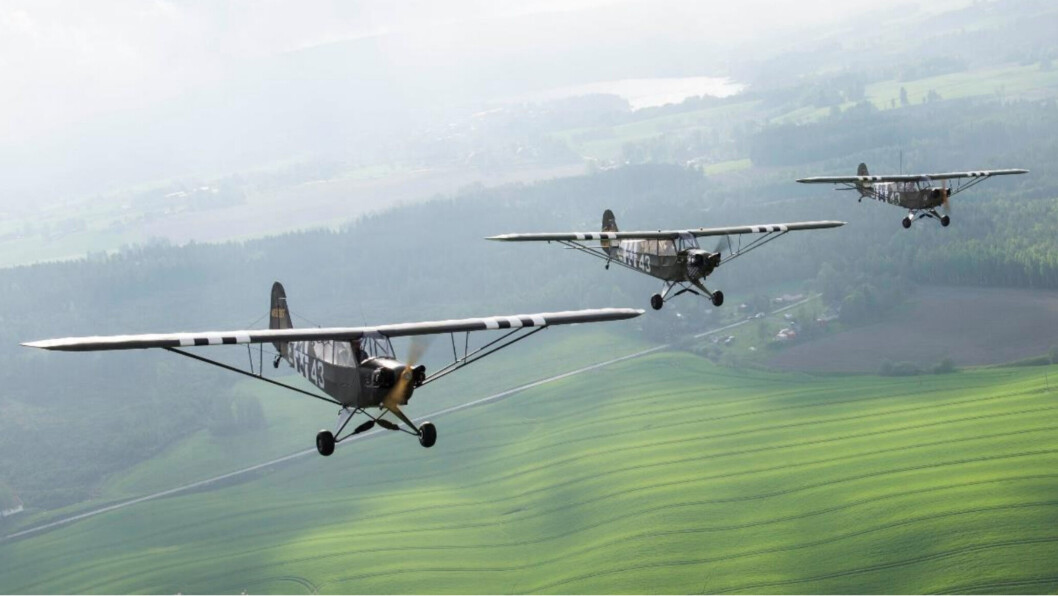 Flygere fra Kjeller markerer i dag 75-årsdagen for frigjøringen av Norge. Flygere fra Kjeller markerer i dag 75-årsdagen for frigjøringen av Norge.