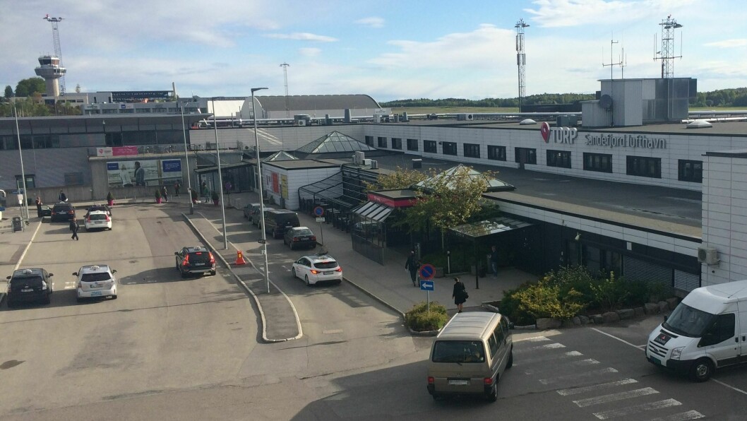 HARDT RAMMET: Torp Lufthavn Sandefjord er hardt rammet av koronaviruset.