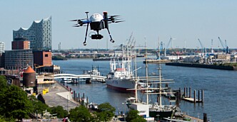 Første trafikksystem for droner i drift i Hamburg