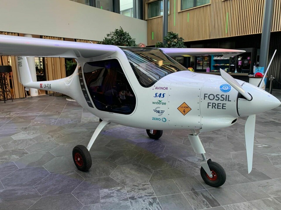 LN-ELB, det elektriske flyet som er del av elflyprosjektet. Foto: Rolf Liland.