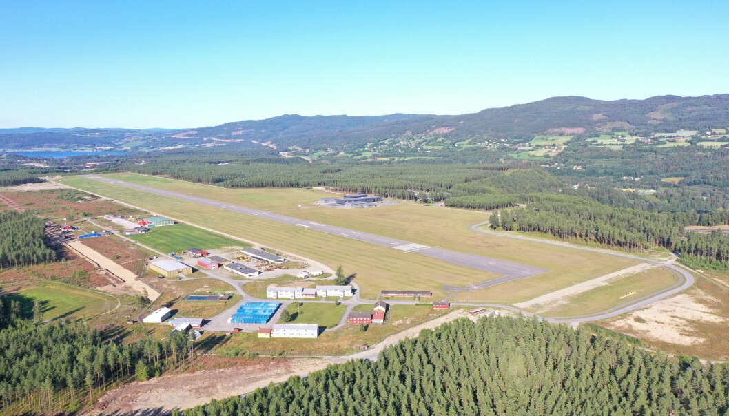 Eggemoen flyplass er stengt for GA mens eierne vurderer en bredere redegjørelse. Foto: Olav Tronrud