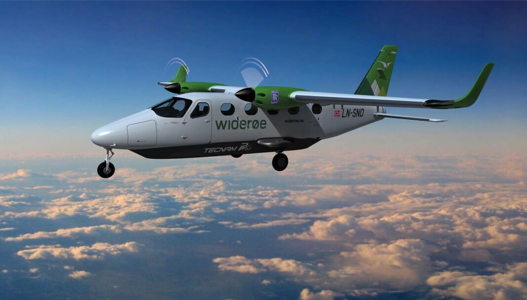 Dette elektriske flyet med ni seter kan bli å se på det norske kortbanenettet i 2026. Det er blant annet Tecnam og Rolls Royce som jobber med prosjektet. Foto: Dario Dette elektriske flyet med ni seter kan bli å se på det norske kortbanenettet i 2026. Det er blant annet Tecnam og Rolls Royce som jobber med prosjektet. Foto: Dario