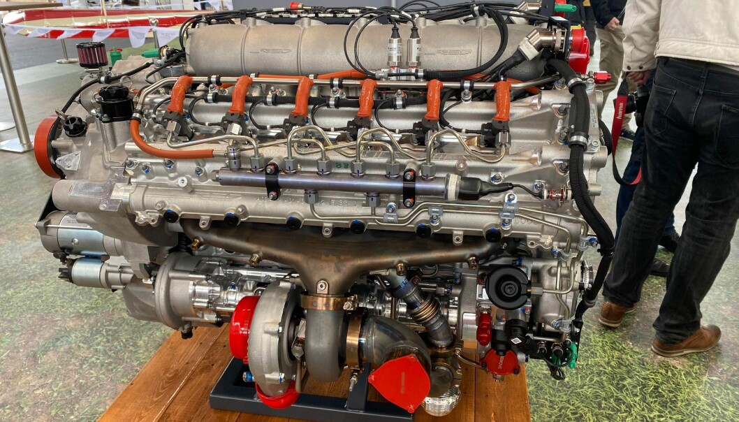 Nye Junkers 52NG skal få tre motorer av typen 550hk RED A03-005 V12 diesel. Foto: Lise Grønskar Nye Junkers 52NG skal få tre motorer av typen 550hk RED A03-005 V12 diesel. Foto: Lise Grønskar