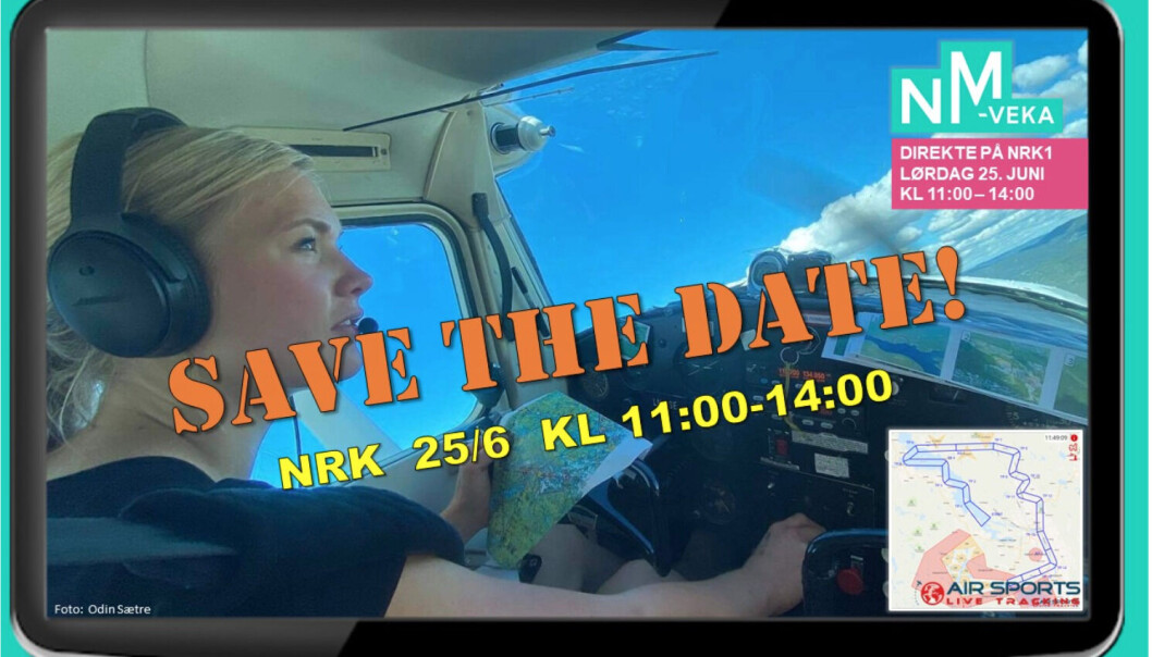 Det blir luftsport på NRK i helgen. Det blir luftsport på NRK i helgen.