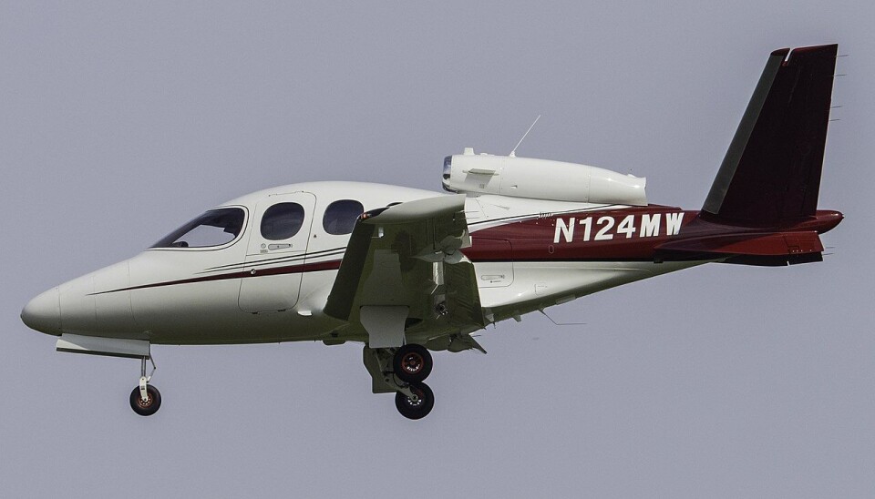 POP: Denne vesle sekseters Cirrus Jet med én jetmotor er mest solgte i USA i år. Foto: Cirrus