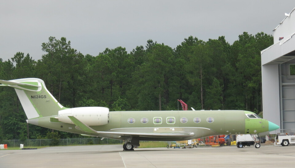NY: Splitter ny Gulfstream G600 ute av fabrikken på Savannah i USA.