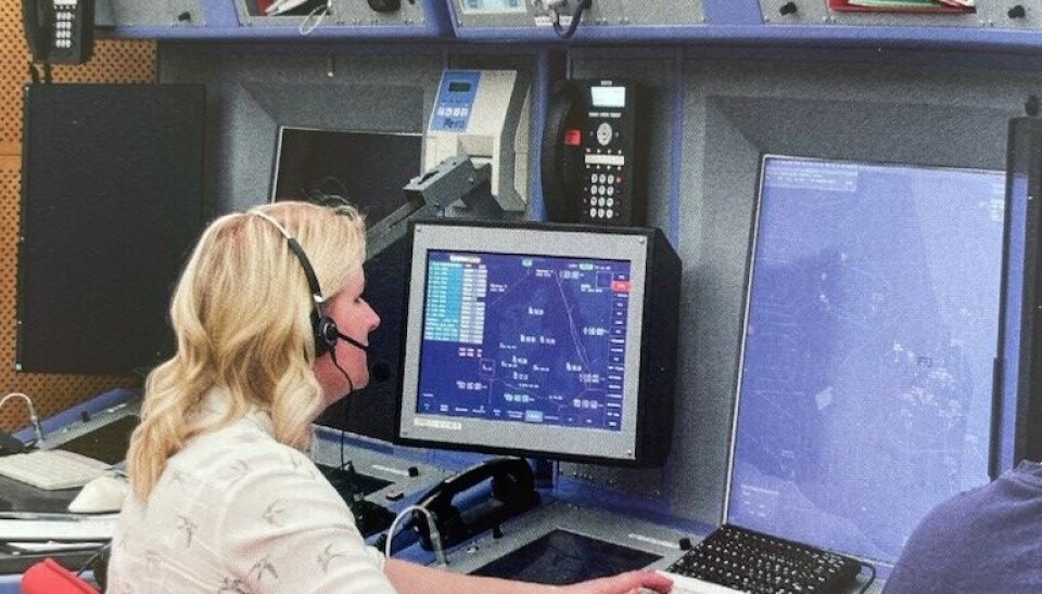 COPENHAGEN: Slik ser det ut hos flygelederen i København som hjelper VFR-trafikken over Danmark. Foto: Flyv