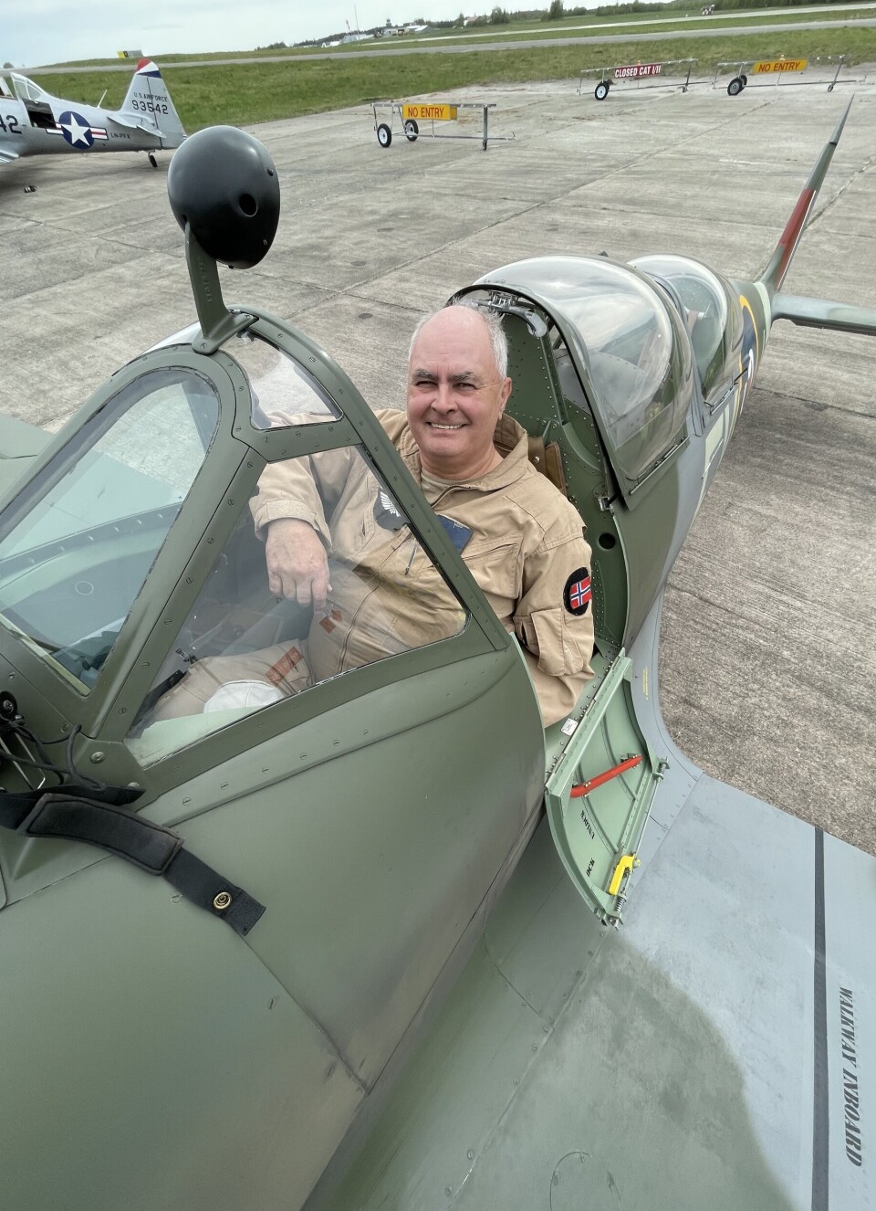 Flyet på norsk jord.