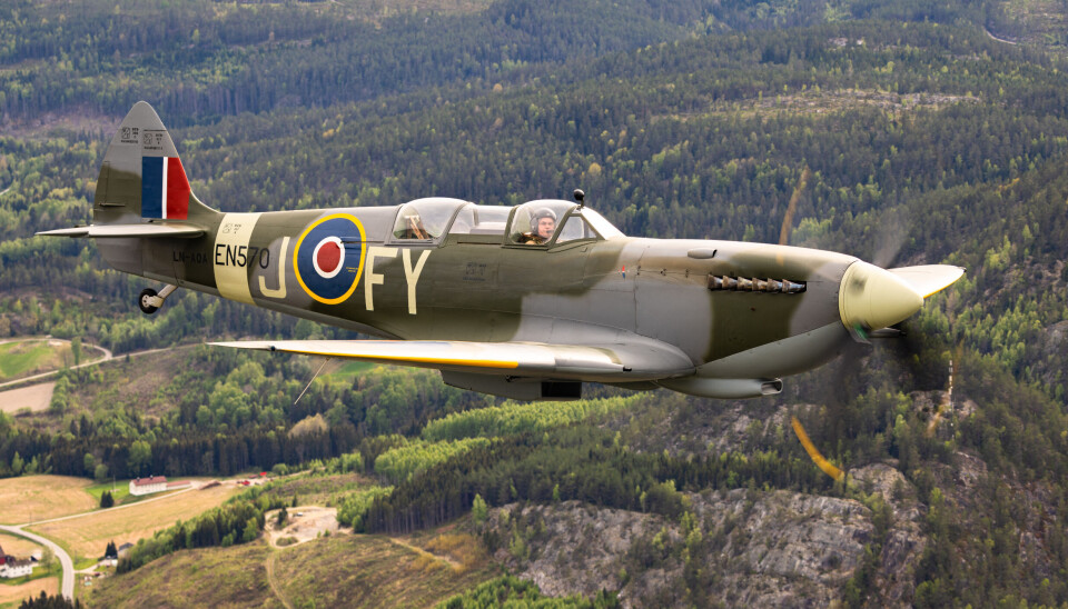Et lite glimt som gir den rette historiske glød over et historisk fly.
Foto: Jan Erik Arud