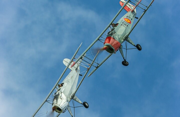 Disse Bücker Jungmann er et kjent og kjært syn på flere norske flyshow.