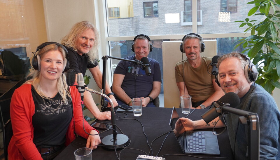 Denne gjengen lager podcast for norske allmennflygere. Fra venstre: Hedvig Langehaug, Tom Sennerud, Jarle O. Mauritzen (gjest), Reidar Berntsen (gjest), Per Anders Johnsen.