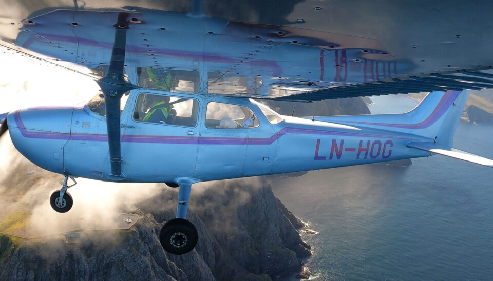 Før. LN-HOG over Nordkapp, sommeren 2021.