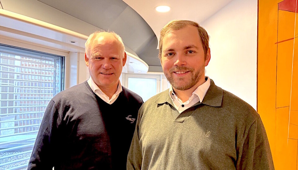 Generalsekretær John Eirik Laupsa og statssekretær Bent-Joacim Bentzen (Sp).