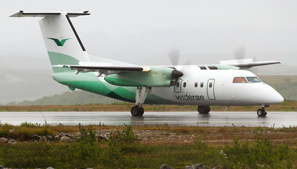 En Dash 8-100 fotografert ved en annen anledning.